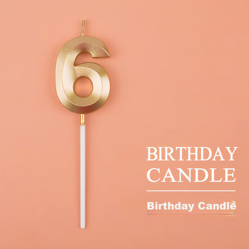 Domiyi Birthday Scene Decoration Birthday Cake Candle Decoration Boys Girls Children Adults Happy Birthday Gold Candle 7