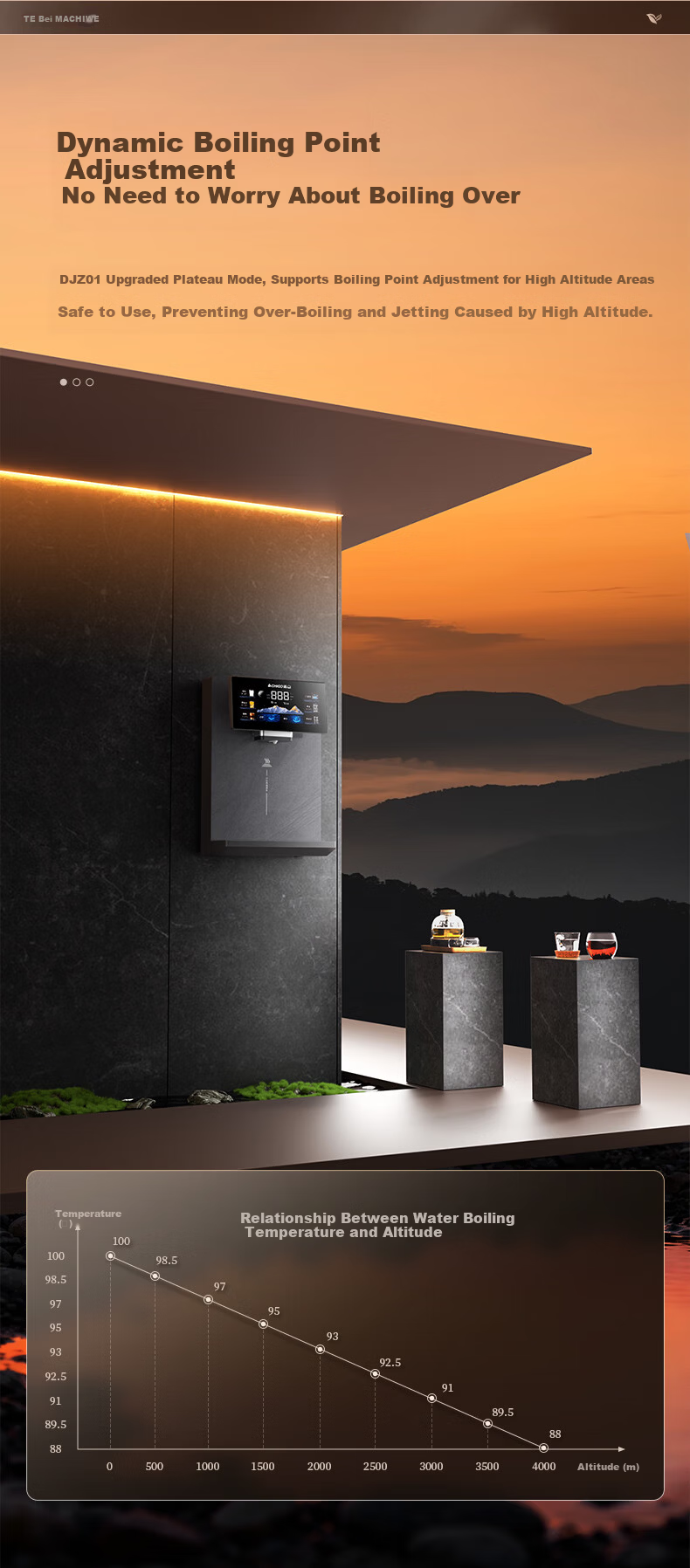 CHIGO Wall-Mounted Pipeline Water Dispenser with Self-Priming Barrel Water, Lingze Series, Direct Drinking Machine, Sideboard Water Dispenser ADZ23 15