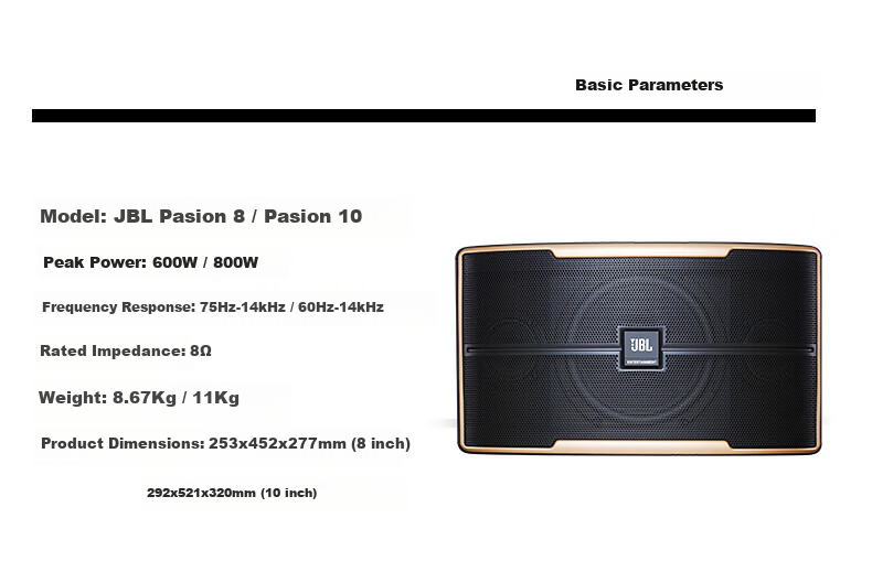 JBL Pasion8 Professional Home KTV Sound System Karaoke Speaker Set Full KTV Equipment 6