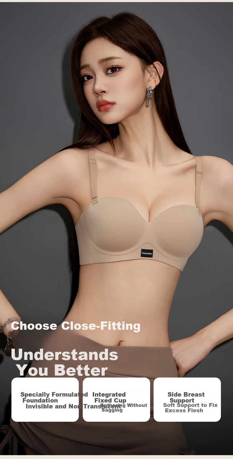 Herbal Original Color Women's Round Cup Small Bust Enhancing Push-Up Anti-Sagging Soft Support Sexy Bra 2026 Spring New Arrival 10