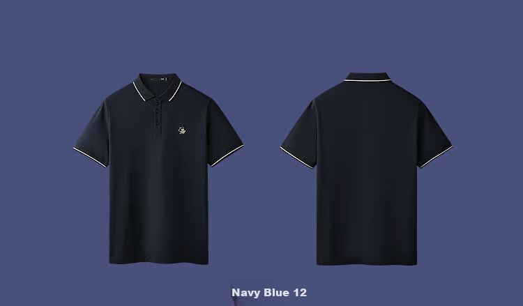 HLAHLA Men's Short Sleeve Polo Shirt Three-Body Collaboration Series Cool Quick-Dry Summer Short Sleeve 11
