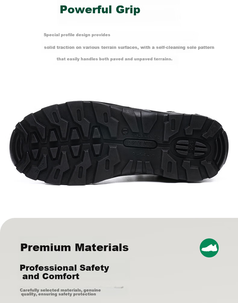 LAOGUANJIA Men's Breathable Durable Hiking Steel Toe Safety Work Shoes Anti-Smash Anti-Puncture Comfortable 551 Size 43 4