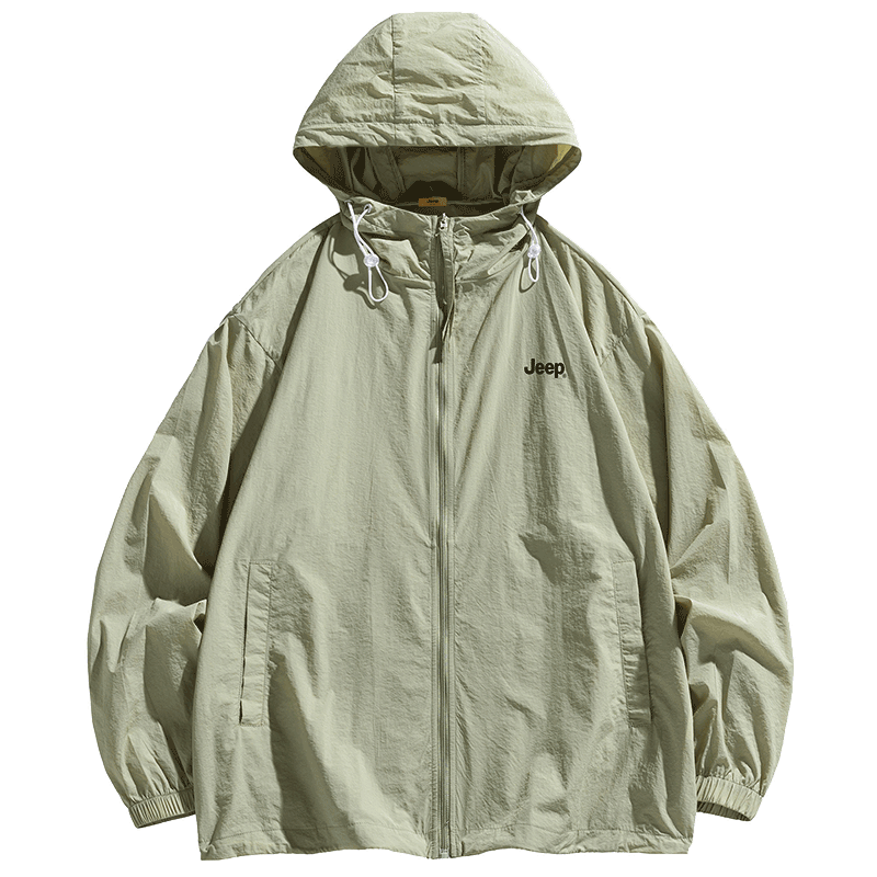 JEEP Summer Breathable Sun Protection Jacket Ice Silk Outdoor Sports Skin Jacket Rock Gray M Unisex