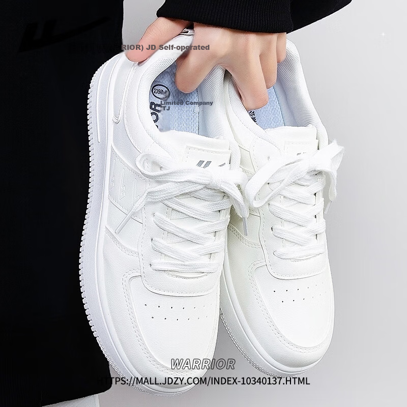 Warrior Official Women's Sneakers Summer New Versatile Student Lightweight White Shoes White 36