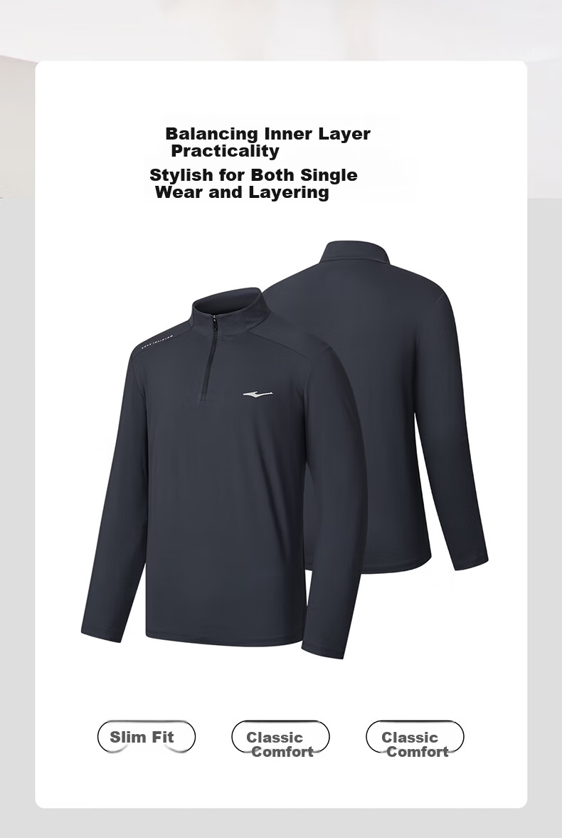 Hongxing Erke 2026 New Moisture-Wicking Breathable Indoor Slim Fit Long Sleeve Sports T-Shirt Casual Fitness Top 8