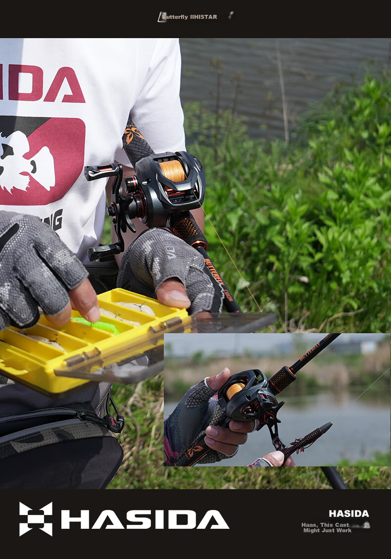 HISTAR Butterfly Upgraded Micro Object 2nd Generation Water Drop Reel Butterfly Micro Object Water Drop Reel [Full Ceramic Bearings] Left Hand 10