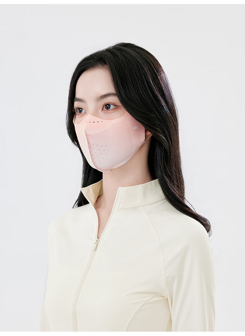 ZIY Seamless Sun Protection Mask for Women UV Protection 2026 New Driving Fishbone Gradient Face Bikini Sun Shield Mask 15