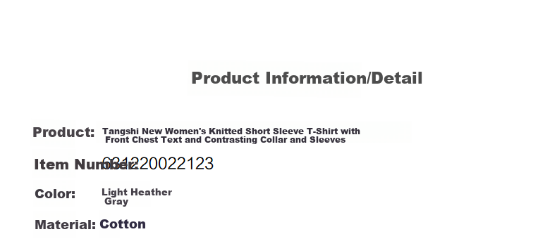 TonLion 2026 Summer Front Text Colorblock Short Sleeve T-Shirt Women's Comfortable Loose Casual Top 3