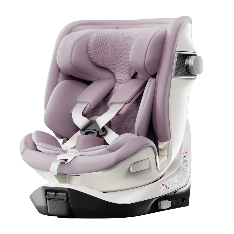 JD Jingzao Children's Safety Seat 0-7 Years Baby i-Safe Dual Ventilation Heated Star Cabin 3.0 Aurora Purple
