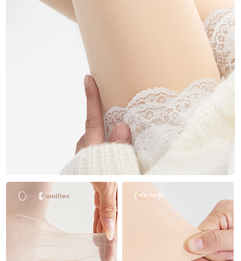 JKN Skin Tone Light Leg Magic Summer Thin Nude Concealing Skin-Enhancing Anti-Snag Flesh-Colored Sheer Tights Pantyhose 9