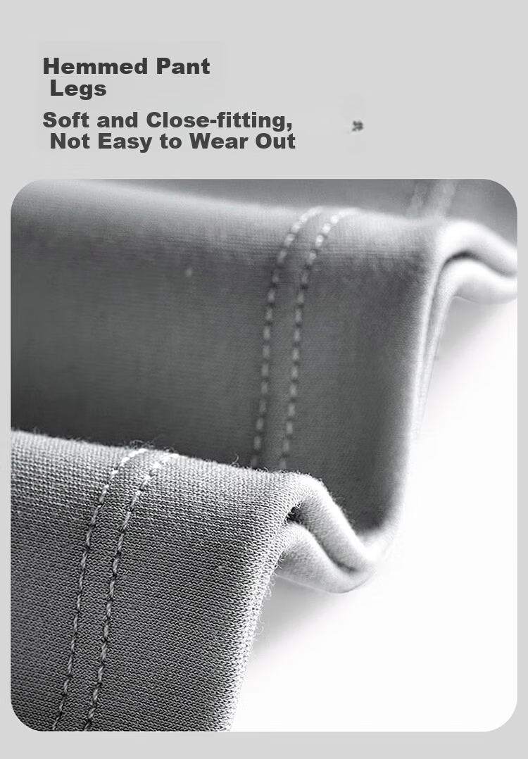 Yiershuang Men's Spring Summer Cotton Sleep Pants Casual Wearable Antibacterial Mite-Resistant Loose Comfortable 100% Cotton Home Pants 23