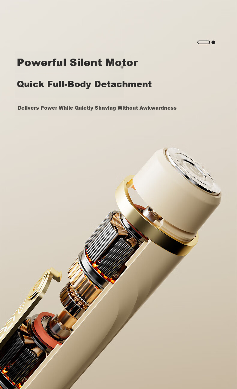 Yijan Double-Head Electric Hair Trimmer for Men and Women Intimate Hair Removal Device Body Hair Shaver Underarm Bikini Leg Facial Hair Removal Tool 11