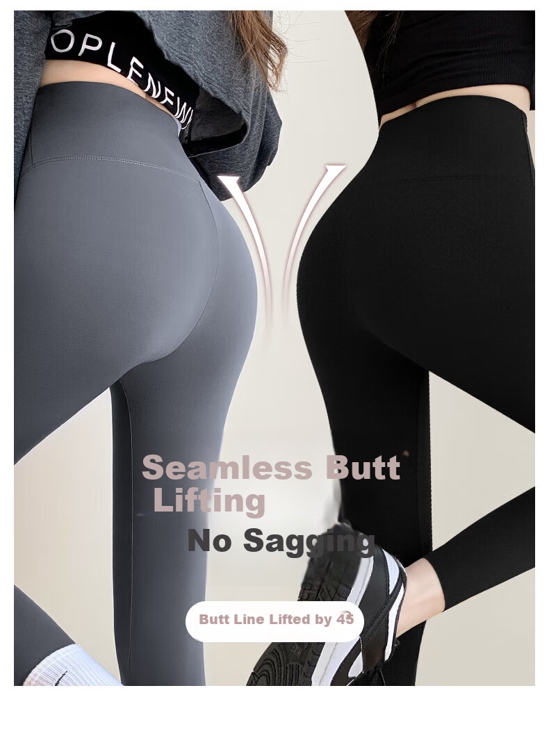 LangSha Women's Shark Pants Spring 9/10 Length Slim Fit Fitness Yoga Sports Leggings 2025 New Tight Bottoms 3