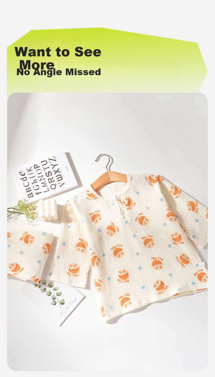 Mianqixiong Children's Pajamas 2026 Summer Thin Short Sleeve Homewear Set Boys Girls Baby 100% Cotton Class A Air Conditioning Clothes 9