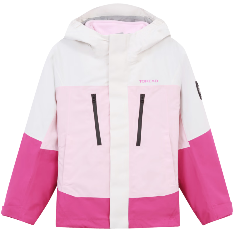 TOREAD Flagship Children's 3-In Jacket for Boys And Girls, Autumn And Winter Style, Warm Outerwear, Snow Pink, Size 150