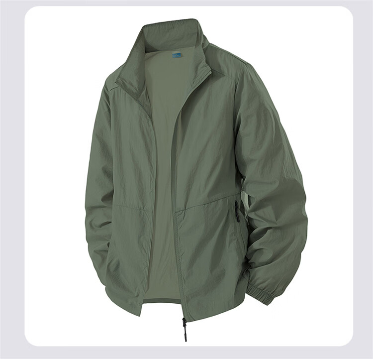 RED DRAGONFLY Men's Sun Protection Fishing Jacket Casual Cooling Breathable Quick-Dry Stand Collar Versatile Skin Jacket 9