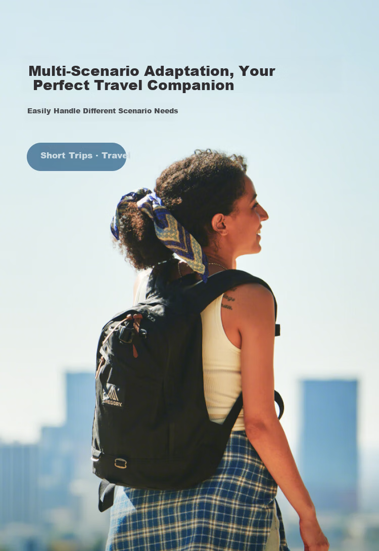 GREGORY Gregory Double Shoulder Backpack Outdoor Short Trip Travel Vacation Stylish Commuter Casual Unisex Versatile 09J 4