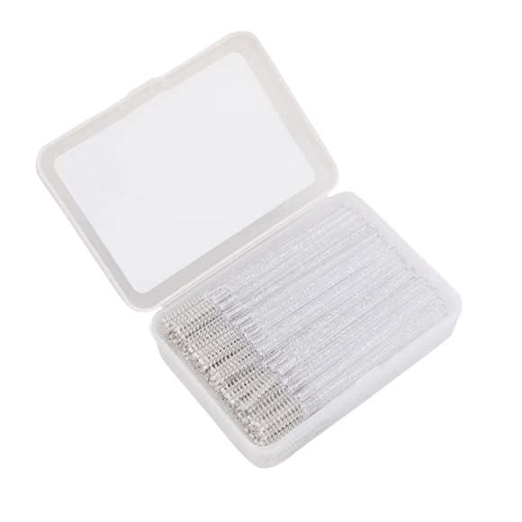Chense Disposable Eyebrow Brush, Eyebrow Comb, Eyelash Brush, Spiral Brush Head, Portable Eyebrow Tool