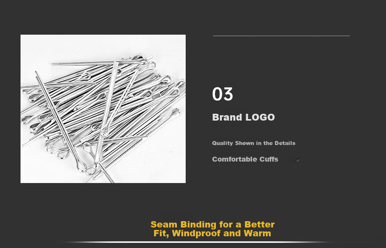 Kuanteng Open and Close Elastic Pin Carbon Steel Wave Pin R-Shaped Cotter Pin Hairpin Lock Pin Bolt Pin B-Type Pin Set 6