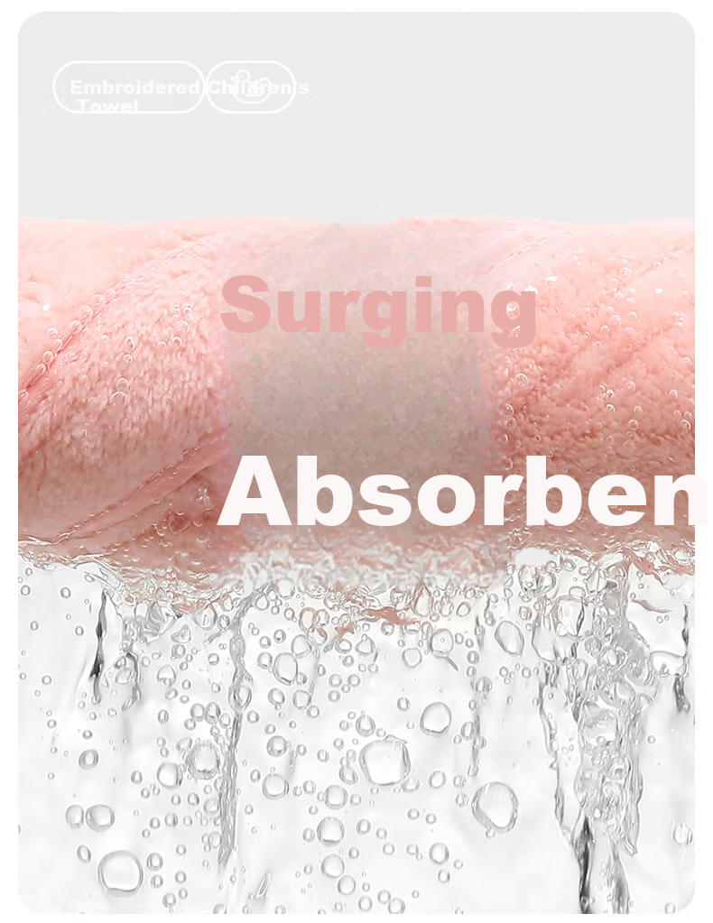 Sanli Class A Children's Face Towels 7A Antibacterial 4-Pack Hand Towels Hanging Absorbent Quick-Dry Sports Kids Towels 7