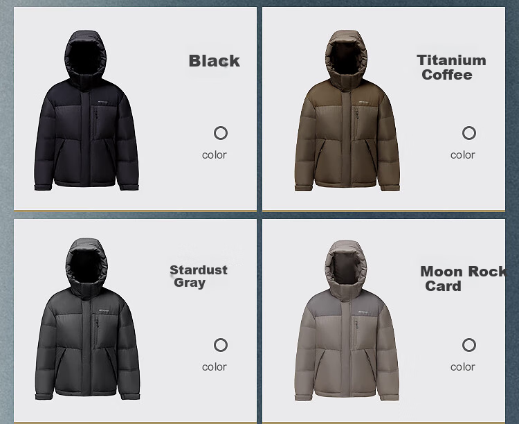 Bosideng Off-Season Winter Men's Loose Short Thickened Hooded Round Neck Casual Down Jacket 6