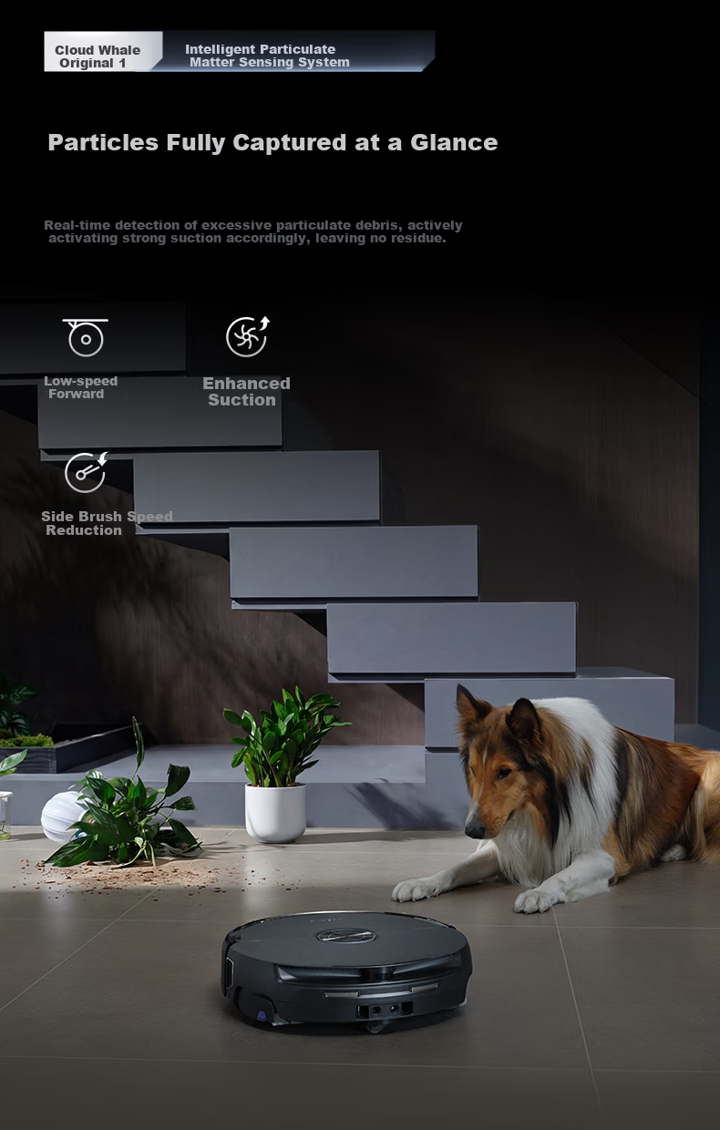 Cloud Whale【Price Protection 618】Xiaoyao 003 Robot Vacuum Cleaner 3-in-1 Sweeping and Mopping Automatic Cleaning Fully Intelligent Self-Maintenance Home Use Hot Water Track Washing and Drying Floor Cl 17