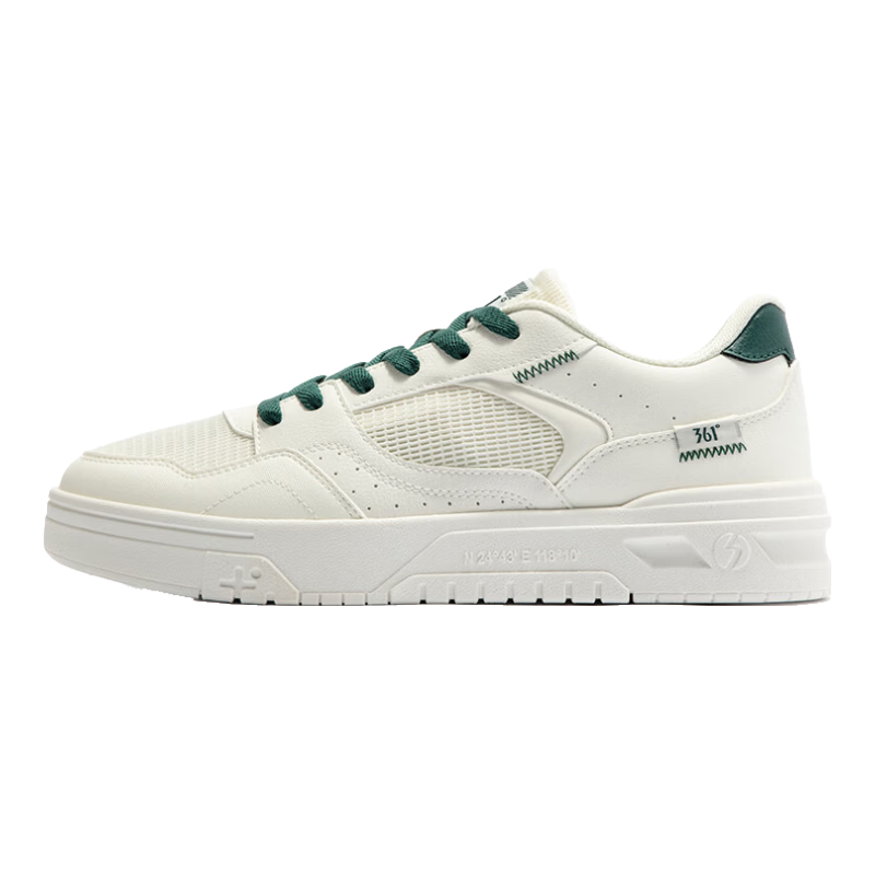 361° Men's Sports Shoes, Soda Spring And Summer Mesh Breathable Lightweight White Sneakers, Men's Style 672516626-2