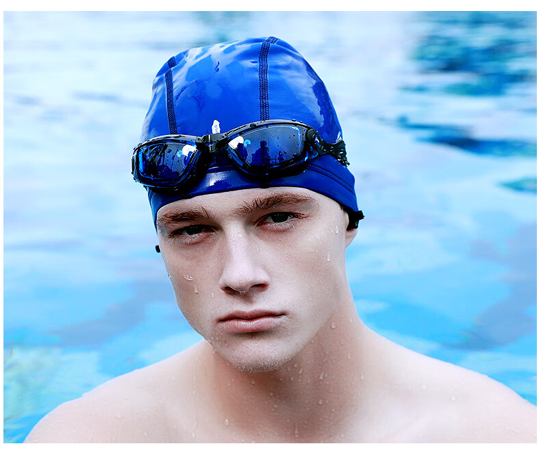 Li-Ning Swimming Cap for Men And Women, PU Coated Long Hair Waterproof Swim Cap, Ear Protection Comfortable Non-Binding LNMT856/LNMT858-1 Black 10