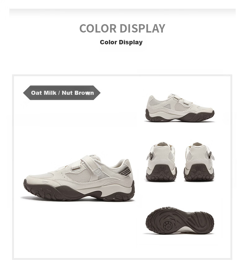 361° Women's Sports Shoes Spring Summer New Thin Sole Breathable Mary Jane Swan Shoes Retro Casual Shoes 682626777-2 23