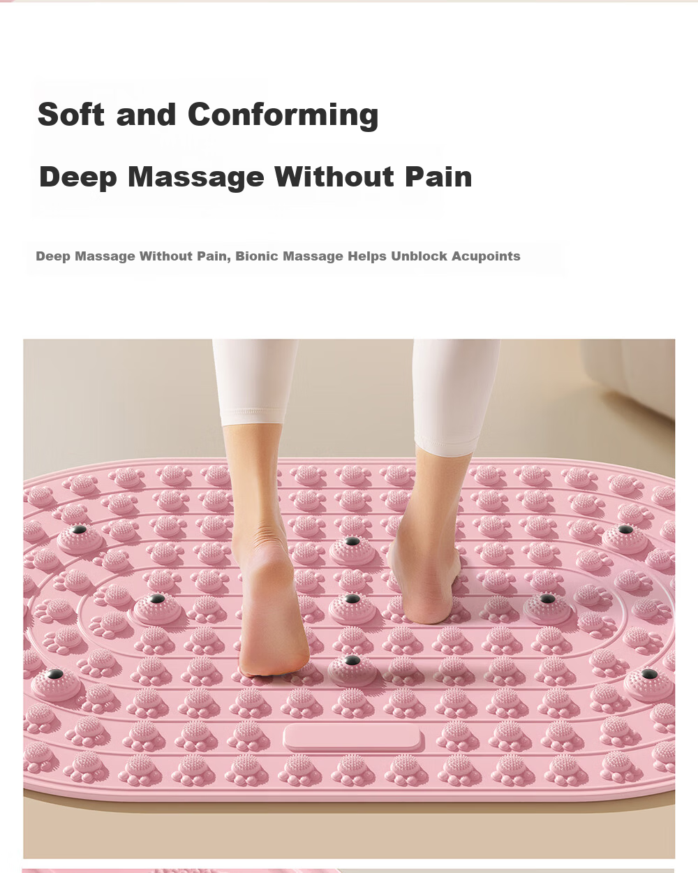 Lexi Liquid Soft Gel Acupressure Foot Massage Mat Meridian Slimming Sleep Aid Toe Pressure Board Petal Purple 8