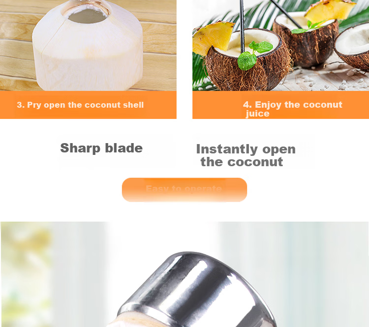 BJ Stainless Steel Apple Core Remover, Fruit Cutting Tool, Pear Core Extractor, Hole Puncher 6