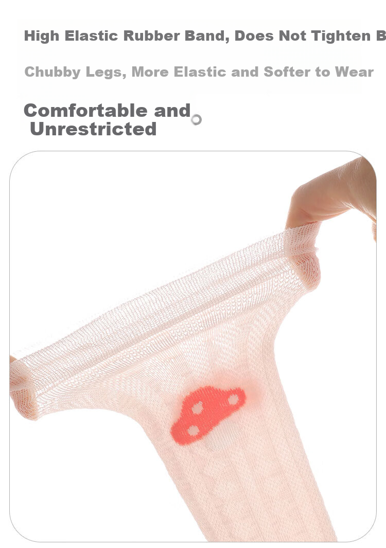 Beingmate Baby Knee-High Socks Newborn Spring Breathable Seamless Over-the-Knee Socks for Boys and Girls 10