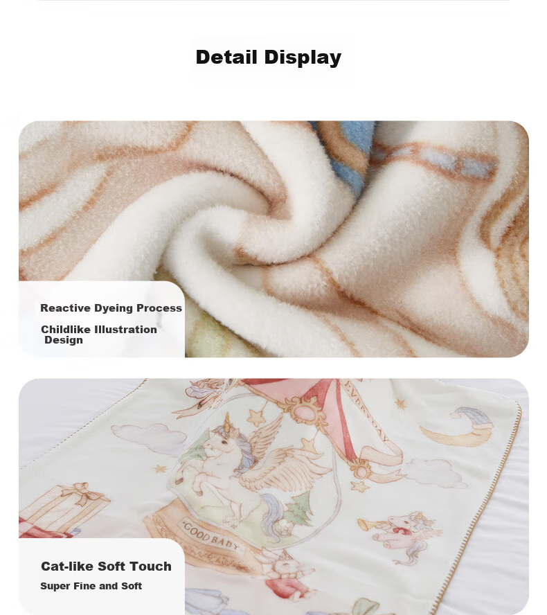 Gb (gb) [Year of the Horse Gift Box] Baby Blanket Newborn Gift Baby Blanket Penguin Fleece Double Layer Blanket 120*100cm 13