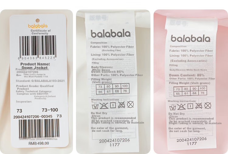 Balabala Down Jacket with Hood for Boys and Girls Winter Peppa Pig IP 200424107206 14