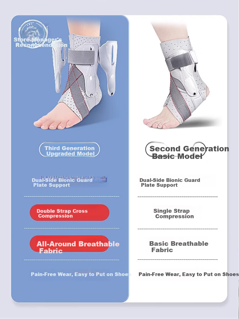 TMT Japan Ankle Brace Anti-Sprain Ankle Support Fracture Stabilizer Rehabilitation Sports Joint Protection Gear XL 2