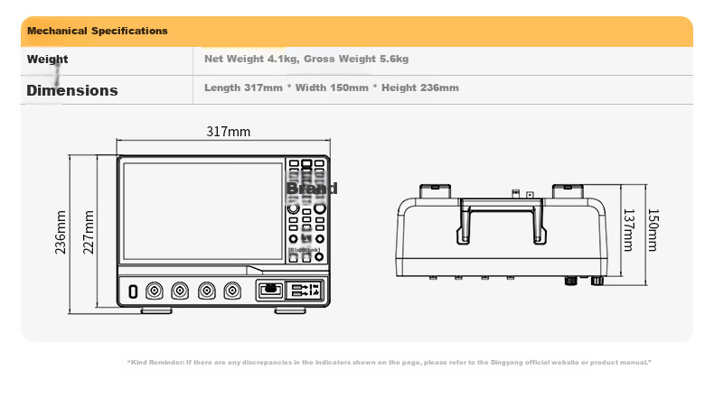 SIGLENT SDS1204X HD 12-bit High Definition Oscilloscope 200MHz Bandwidth 4 Channels 2GSa/s Sampling 14