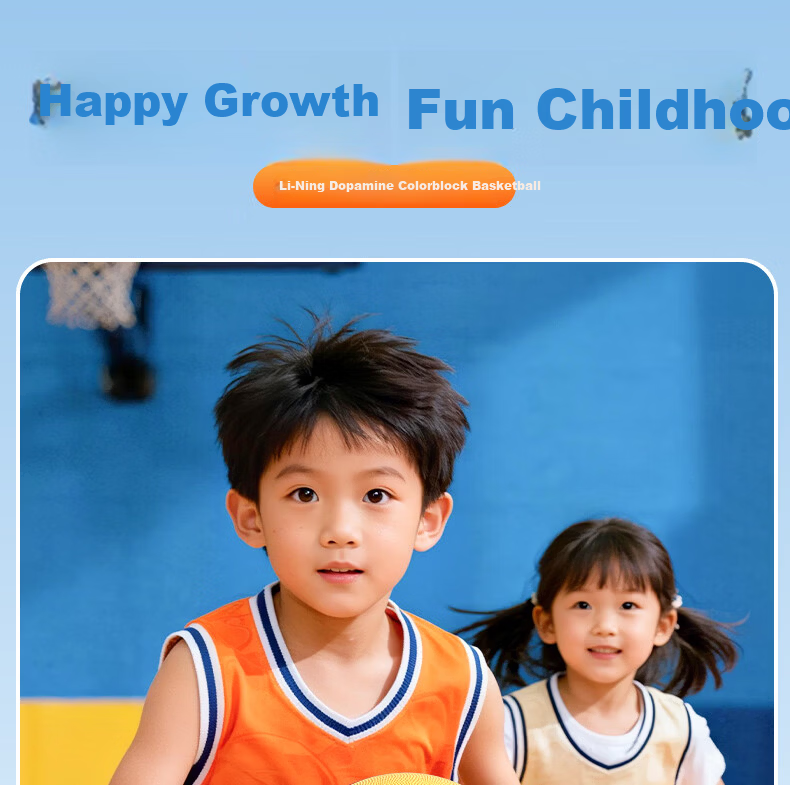 Li-Ning Basketball Kids 3-6-12 Years Old Size 5 Primary School Kindergarten Youth Indoor Outdoor Non-Slip Basketball 3
