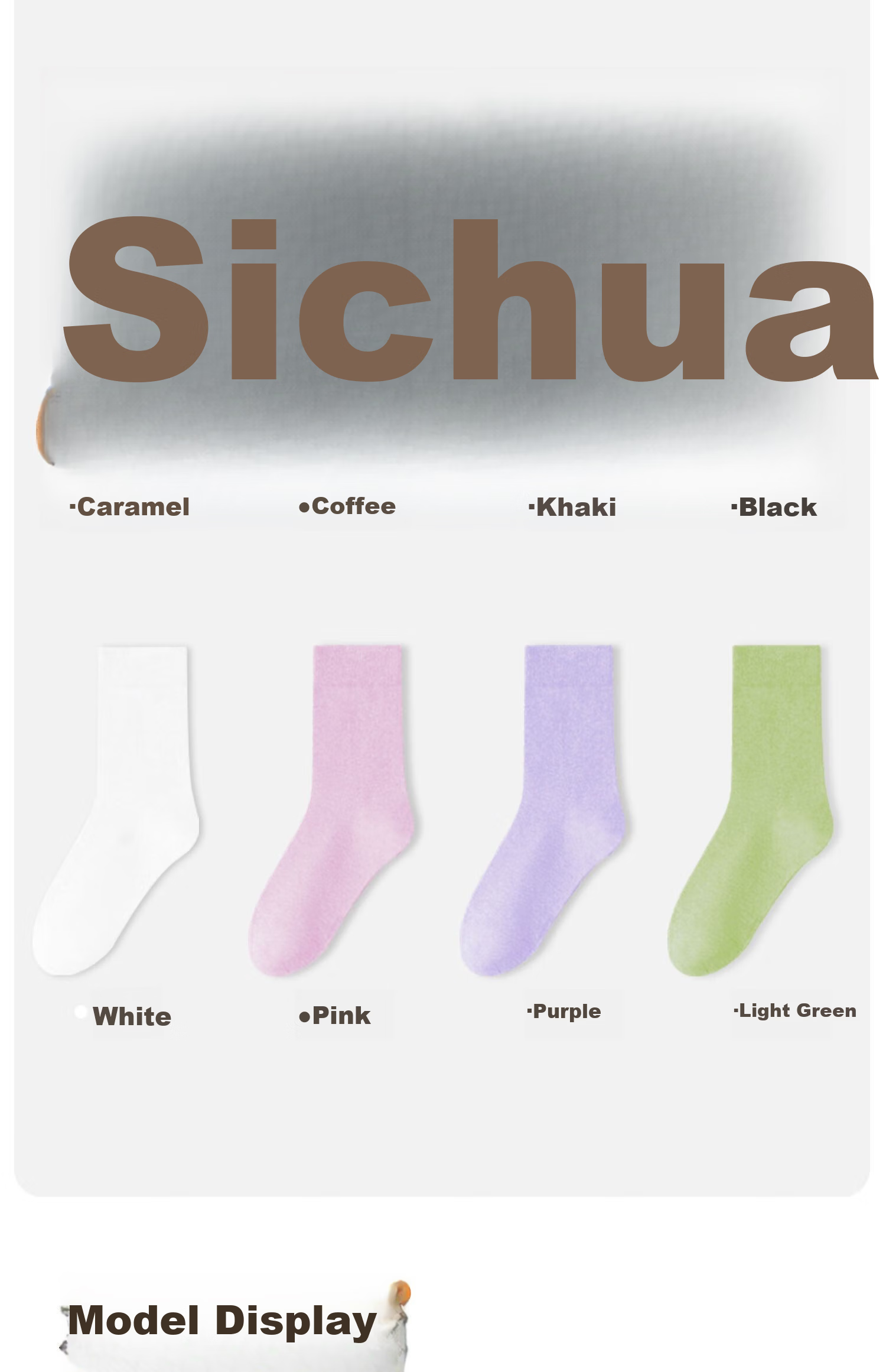 Guxu Disposable Women's Socks Travel Daily Throwaway No-Wash Autumn Winter Mid-Calf Odor-Resistant Socks 5 Pairs 28
