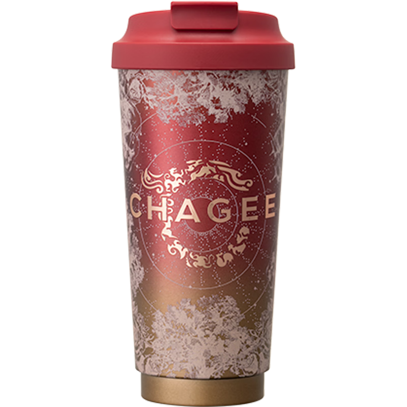 CHAGEE Insulated Mug, 316 Stainless Steel Coffee Cup, Tea Infuser, Cold And Hot Water Bottle, Graduation Gift for Teachers, Starry Red