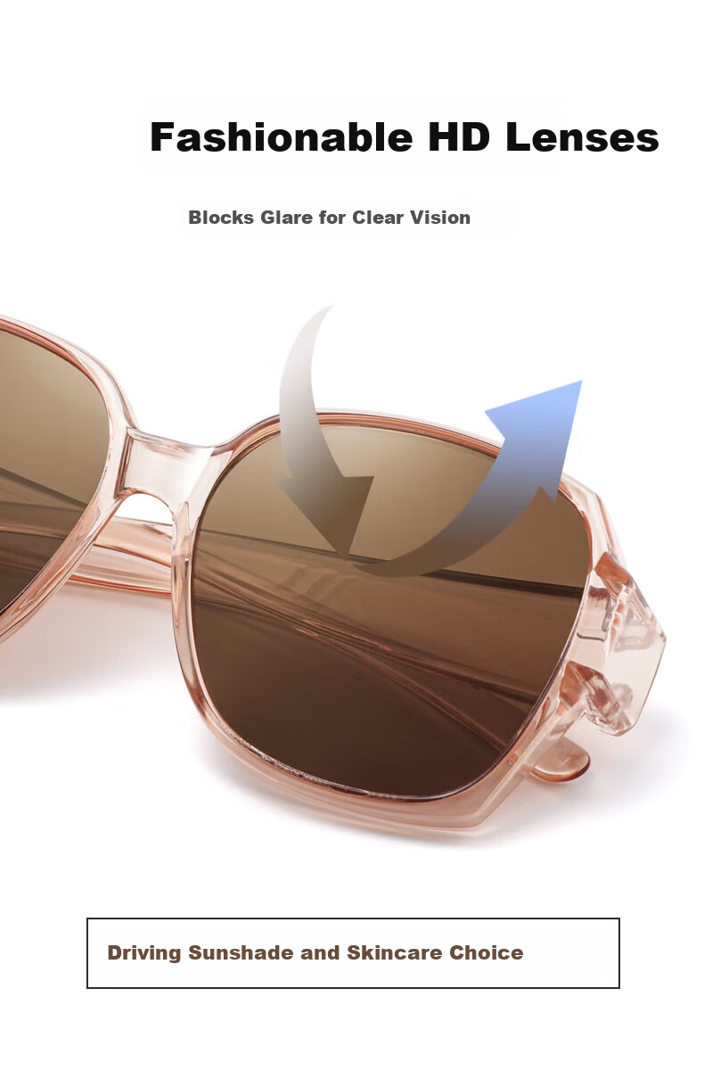 LESCA LUNETIER Polarized Clip-On Sunglasses for Women UV Protection Driving - Upgraded Polarized Brown Frame with Brown Lenses 3