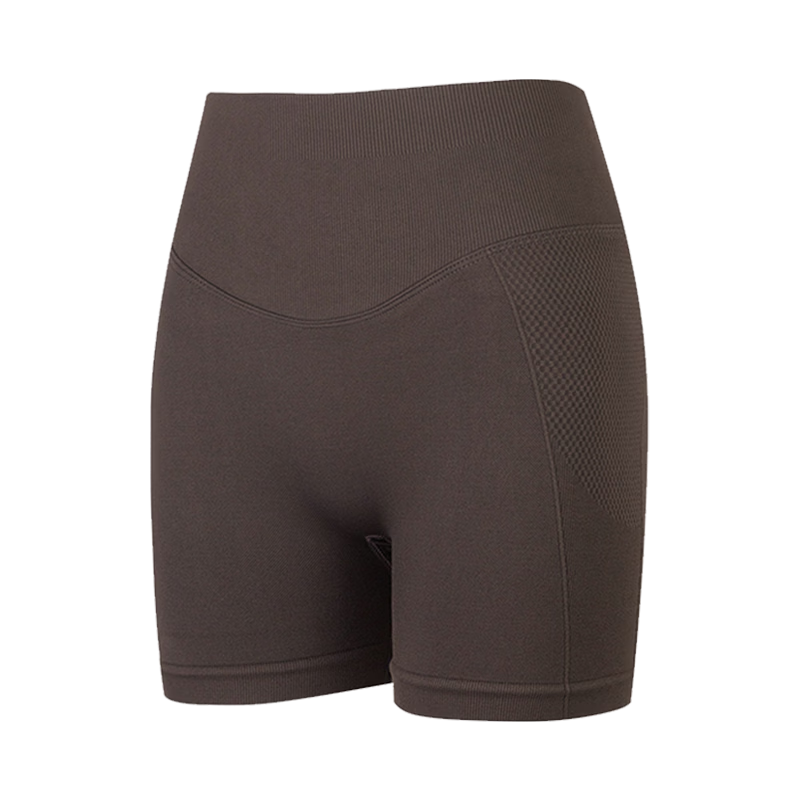 Xueqiman Seamless Bare-Sense High-Elasticity Yoga Shorts for Women, Tummy Control and Hip Lifting, Pilates Summer Outdoor Running Sports Bermuda Shorts