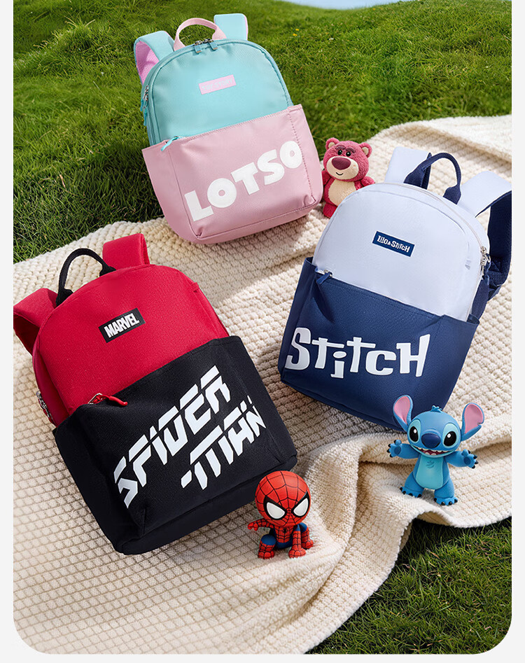 Disney Kids Backpack Outdoor Travel Schoolbag Lightweight Kindergarten Bag for Primary Students 4
