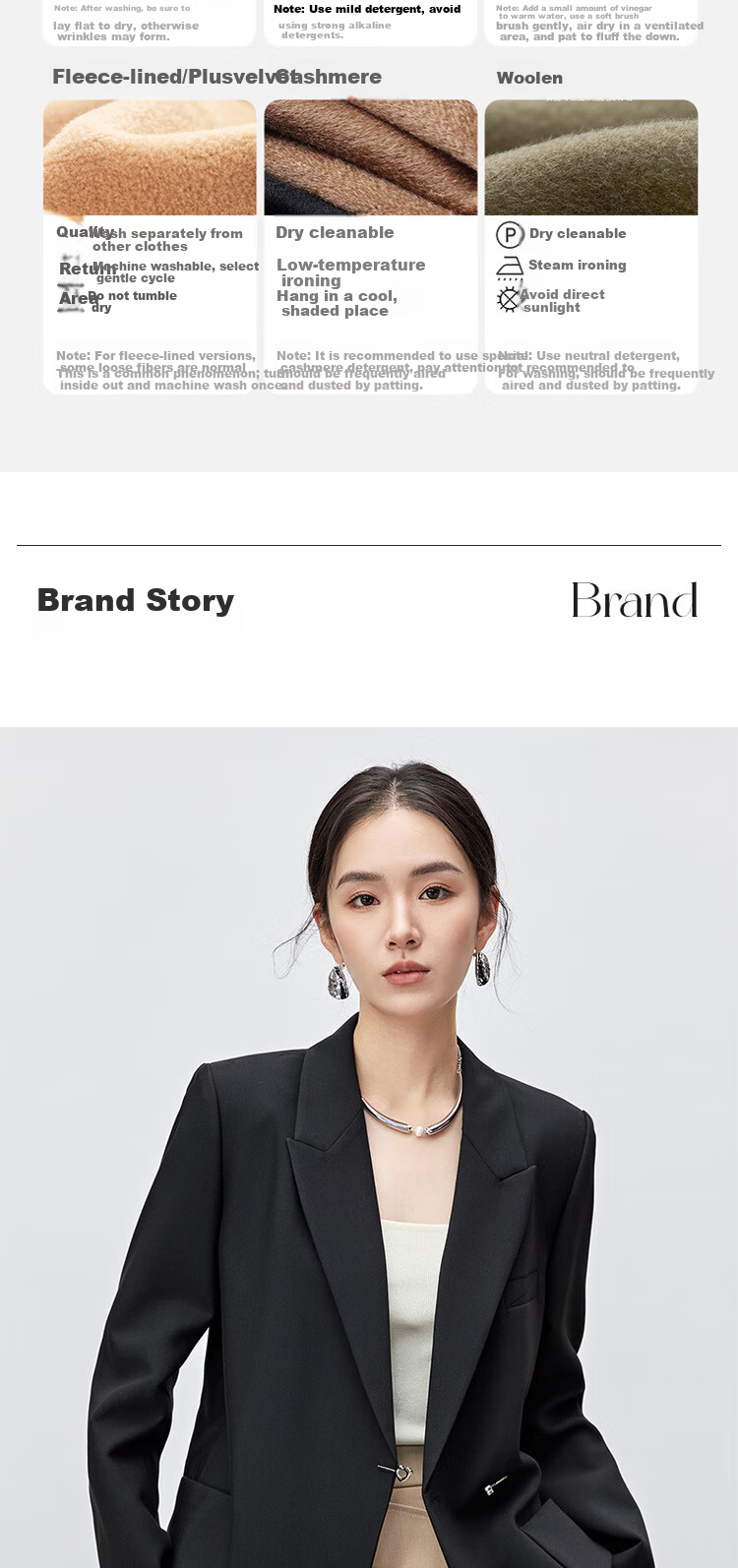 Sentubila Elegant Commuter Women's Autumn Wrinkle-Free Loose Blazer High-Intelligence Casual Jacket Black M 22