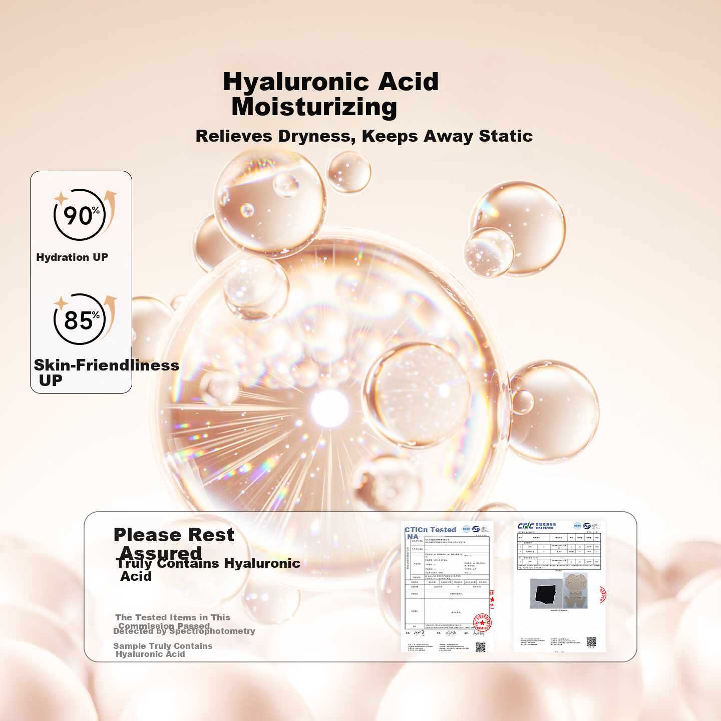 Herbal Essence Women's Autumn Thermal Underwear Set Ultra-Thin Hyaluronic Acid Skin-Enhancing Warm Base Layer Top and Bottom