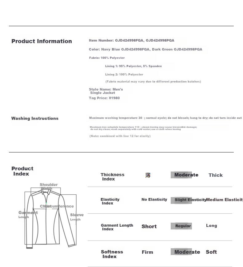 YOUNGOR Business Commuter Spring New Men's Jacket Stand Collar Short Executive Jacket 424998F 10