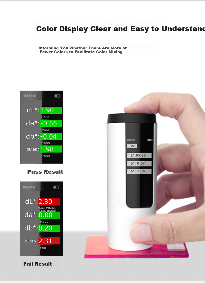 Caipu Colorimeter High-Precision Plastic Paint Powder Color Tester Portable Handheld Colorimeter DS01 5