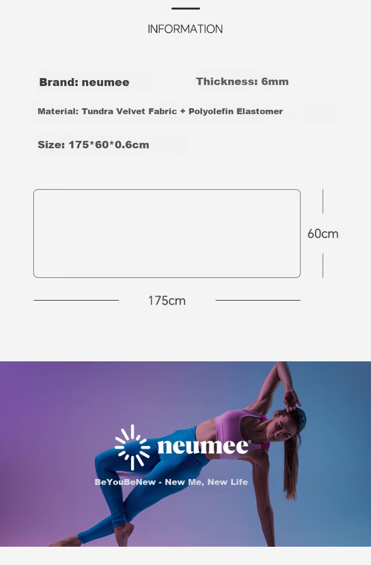 Neumee Foldable Portable Yoga Mat, Shock-Absorbing, Quiet, Eco-Friendly, Odorless Floor Mat for Home Use, Blue Exercise Mat Gift for Men And Wome 10