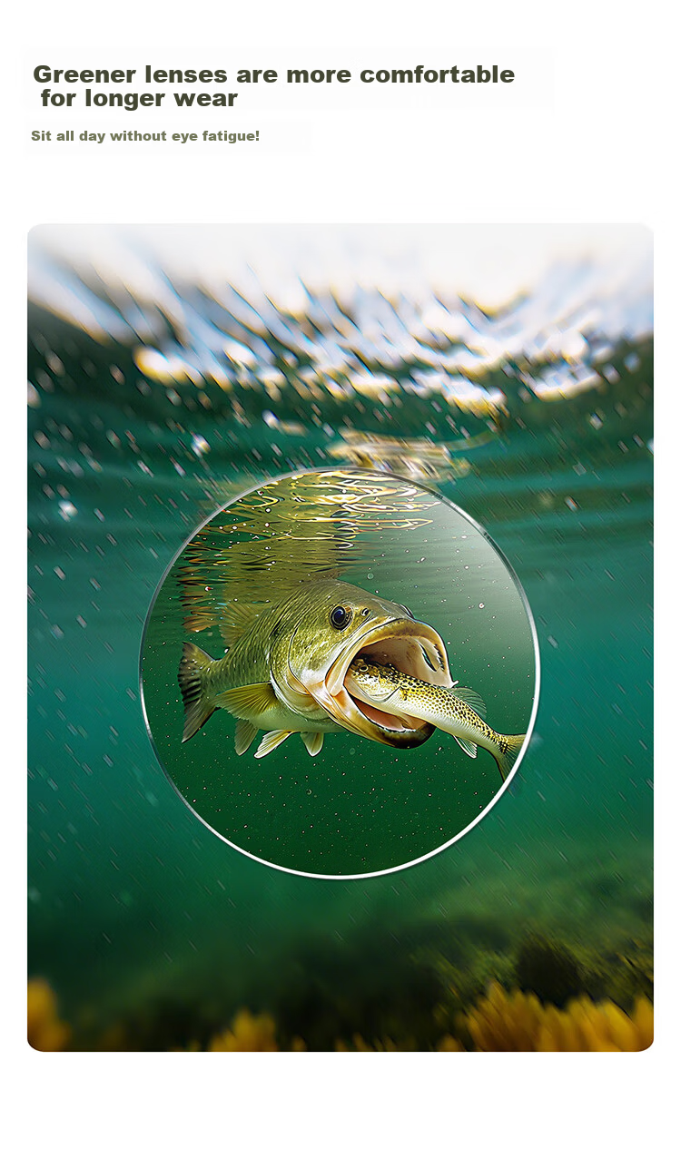 Bertha Fishing Sunglasses Polarized Outdoor Professional Anti-Glare Men Underwater Visible 3M Drift Watching Glasses 7