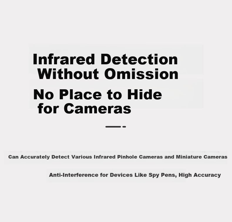 Masentek S001 Camera Detector Hotel Anti-Peeping Infrared Detection Device Anti-Surveillance Signal Scanner Intelligent 6