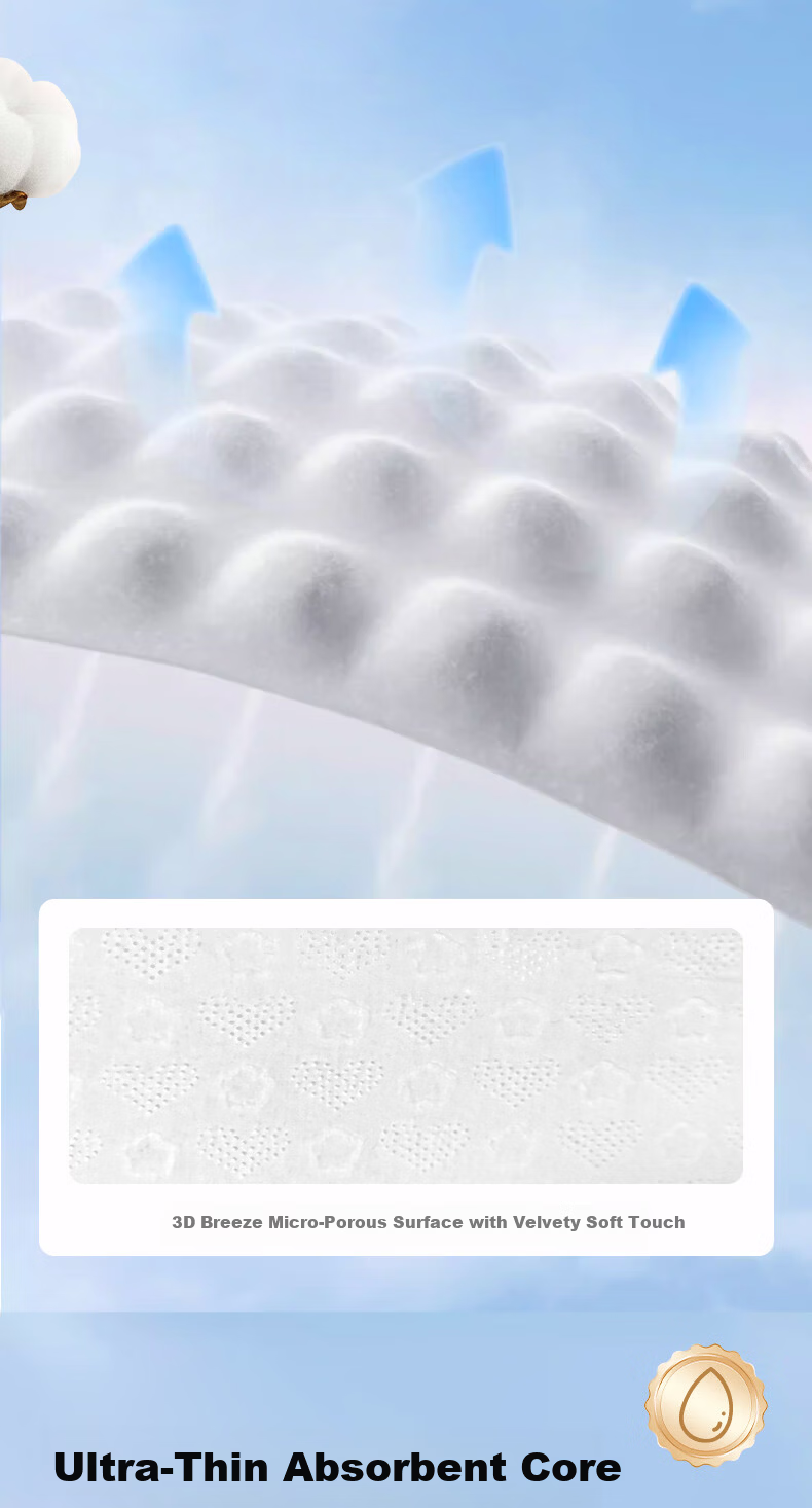 Rouya Wind Valley Baby Pull-Up Diapers XXL 52pcs Autumn Winter Ultra-Thin Breathable Sensitive Pants 7